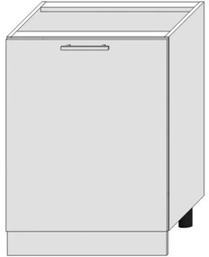 Skrinka do kuchyne Bono D60pc Pl Biela Alaska/Biely