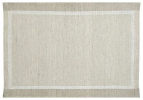 Ľanové prestieranie Laina 46x32, ľan-biele