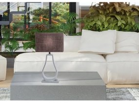 Stolná lampa FEMO 1xE14/40W/230V šedá/hnedá