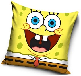 Vankúš vysmiaty SpongeBob - 40 x 40 cm