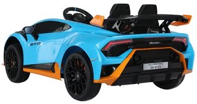 LEAN CARS Elektrická autíčko Lamborghini STO - Drift - modré - 2x45W- BATÉRIA - 24V 4,5Ah - 2024