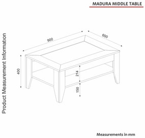 Konferenčný stolík Malorka (Dub). Vlastná spoľahlivá doprava až k Vám domov. 1073328