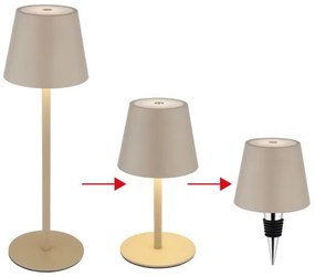 Globo 58488S - LED stmievateľná dotyková nabíjateľná vonkajšia lampa VANNIE 3W/5V IP54 1800 mAh