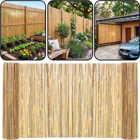 SPRINGOS Bambusová rohož na balkón a plot 1,8 x 5 m – maskovací kryt a zástena GA0229