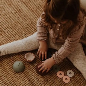 Silikónové stohovacie poháre, zemité