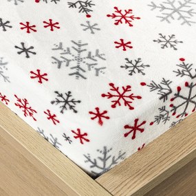 4Home prestieradlo mikroflanel Snowflakes, 90 x 200 cm