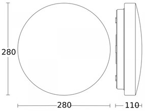 Steinel 079734 - LED Stropné svietidlo so senzorom RS 20 S LED/9,4W/230V IP44