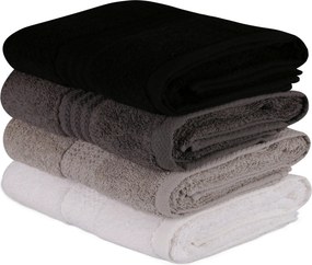 XXXLutz SADA UTERÁKOV NA RUKY, 50/90 cm, tmavosivá, sivá, čierna, biela - Kúpeľňový textil - 003808011109