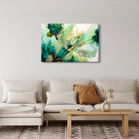 Obraz - Zelená abstrakcia (90x60 cm)