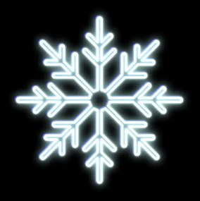 DECOLED LED světelná vločka II, sada na VO, pr. 103 cm, ledově bílá