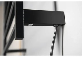 Sapho - Elektrický sušiak na uteráky ELZOR 60W/230V 47x50 cm matná čierna