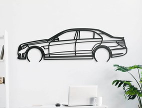 drevko Obraz Mercedes E63 AMG Rozmer obrazu: 26 x 86 cm, Farba dekorácie: Čierna