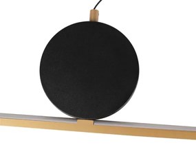 LED luster na lankách FLORENTYNA LED/48W/230V 4000K zlatá/čierna