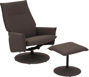 XXXLutz RELAXAČNÉ KRESLO S PODNOŽKOU, textil, sivohnedá P & B - Online Only obývacie izby - 002674006801