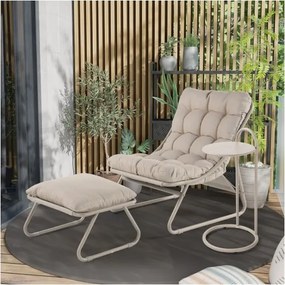 MI Kreslo s podnožkou a stolíkom CLOUD (B)