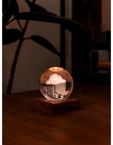 Tmavohnedá svetelná dekorácia na USB Amber – Gingko