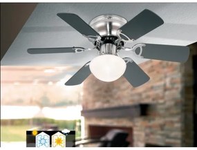 GLOBO 307 - Stropný ventilátor UGO 1xE27/60W/230V