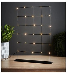 Čierna svetelná dekorácia Markslöjd Elisabeth, výška 61 cm