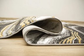 Koberec Amelia B194B mramor, sivý / žltý