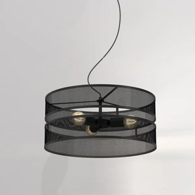 Luster na lanku GLUM 3xE27/60W/230V čierna