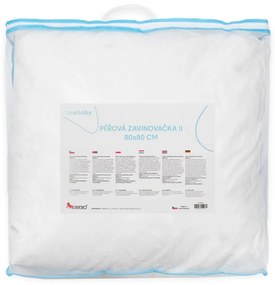 Luxusná páperová zavinovačka New Baby - perová výplň 80x80 cm