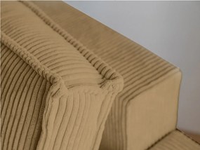 Kreslo s taburetom SMART SET, horčicová