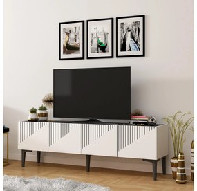 TV stolík/skrinka Tomune 4 (biela + čierna) . Vlastná spoľahlivá doprava až k Vám domov. 1095229