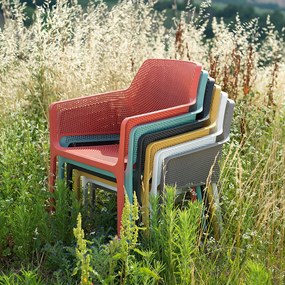 NET RELAX záhradná stolička s podrúčkami net relax