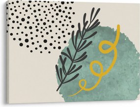 Obraz - Abstraktné listy N⁰1 (70x50 cm)