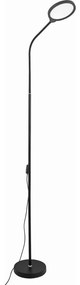 Platinet LED Stmievateľná stojacia lampa 2v1 LED/10W/230V 3000-4500-6500K čierna PFL1084B