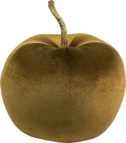 Taupe zamatové dekoratívne jablko Apple L - 31*31*36cm