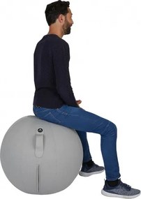 Ergonomická lopta na sedenie, sivá