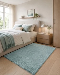 Ayyildiz, Kusový koberec Fluffy Shaggy 3500 blue, 80x150, modrá, obývacia izba