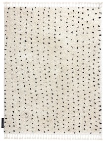 Kusový koberec Berber Syla B752 dots cream, 80x150, biela, kancelária, Dywany Łuszczów