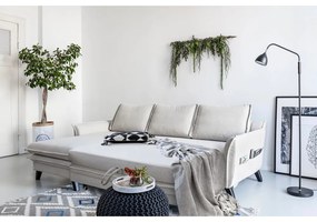 Tyrkysovomodrá rozkladacia rohová pohovka Miuform Charming Charlie, ľavý roh