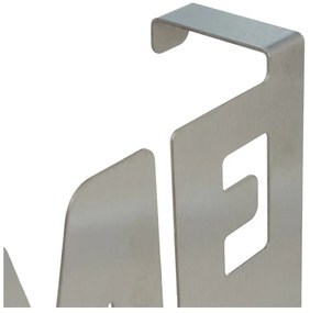 Kovový vešiak na dvere v matne striebornej farbe 32 cm Home – Casa Selección