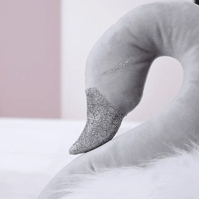 Dekoratívna labuť na stenu šedá