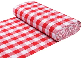 Biante Bavlnený štvorcový obrus Olivia OL-016 Červeno-biela kocka veľká 70x70 cm