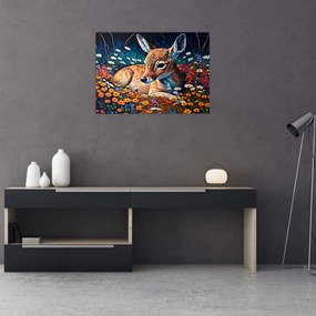 Obraz - Maľované srne (70x50 cm)