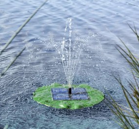 Haushalt international Solárna dekoratívna fontána Vodná ľalia, s čerpadlom, Ø 28 cm