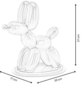 Dizajn LED lampa DOG POP ART gold