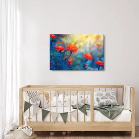 Obraz - Oranžové kvety (90x60 cm)