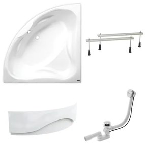 Rohová vaňa Laguna Royale 150x150 cm akrylát ľavá aj pravá SIKORO1500ANP, 1 ks