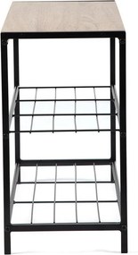 Čierny oceľový stojan na topánky 63x44x30 cm Asten – Bonami Essentials