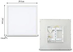 Brilagi - LED Stropné svietidlo SLIMFRAME LED/25W/230V 30x30 cm biela