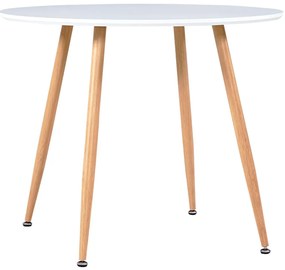 vidaXL 5-dielna jedálenská súprava, plast, sivá