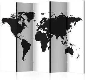 Paraván - Black & White World II [Room Dividers] Veľkosť: 225x172, Verzia: Jednostranný