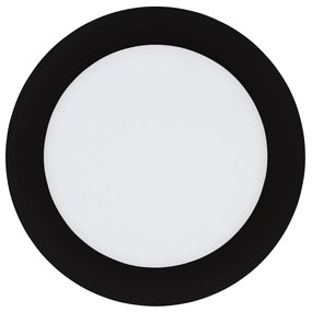 EGLO LED zápustné kúpeľňové chytré osvetlenie FUEVA-Z, 10,5 W, 17cm, okrúhle, čierne