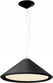 Závesné svietidlo Faro Saigon In 700 čierne, dizajnové textilné pásky, E27