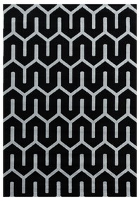 Ayyildiz Kusový koberec COSTA 3524, Čierna Rozmer koberca: 140 x 200 cm